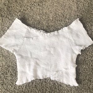 White crop top